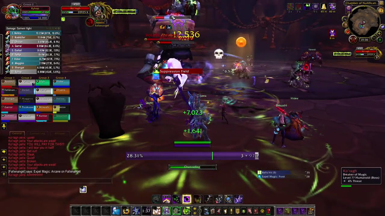 [Legion Prepatch] Xyhop VS Ko'ragh Mythic Highmaul