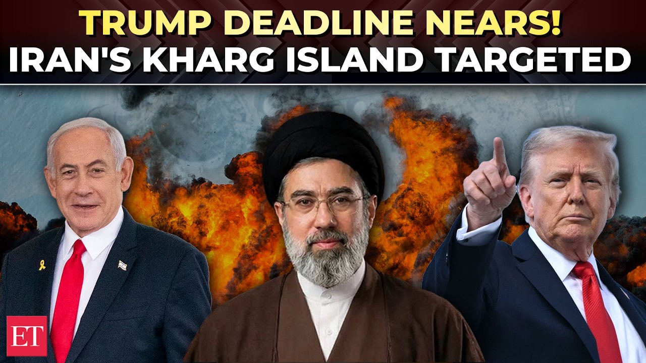 Kharg Island under FIRE! US, Israel bomb Iran's oil hub ahead of Strait of Hormuz deadline