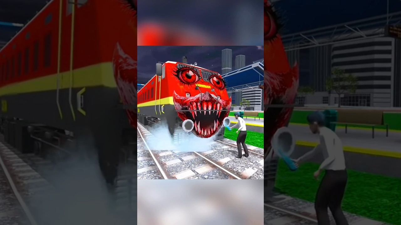 Gaint Monster Train Vs Franklin Granny Indian Bike Driving 3D 😱 | #spiderman #franklin #gta
