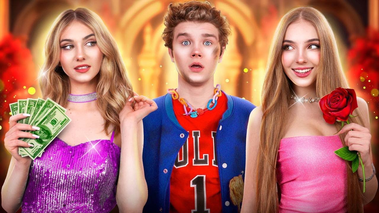 Millionairesses Fight Over Poor Crush || Rich Boyfriend VS Poor Boyfriend