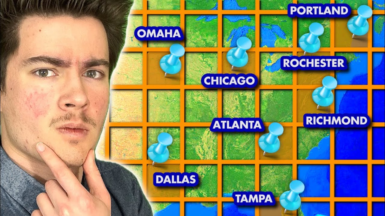 Name a US City in EVERY SQUARE Quiz (Advanced Mode Part 1)