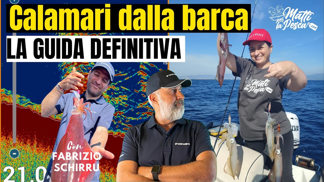 🦑PESCA CALAMARI: Tecnica TATAKI dalla barca