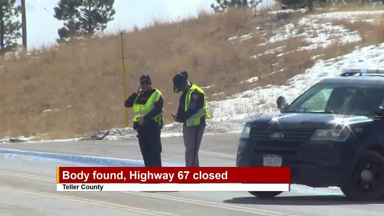 WATCH: Body found in Teller County closing Highway 67 between Divide and Cripple Creek