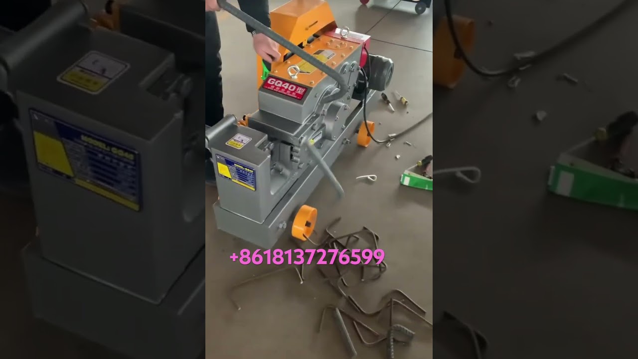 Rebar cutter GQ40 GQ45 GQ50 #barcutter #barcuttingmachine #rebarcutter #rebarcuttingmachine