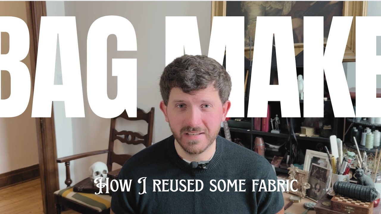 Making a Bag - How I Re-use Fabric!