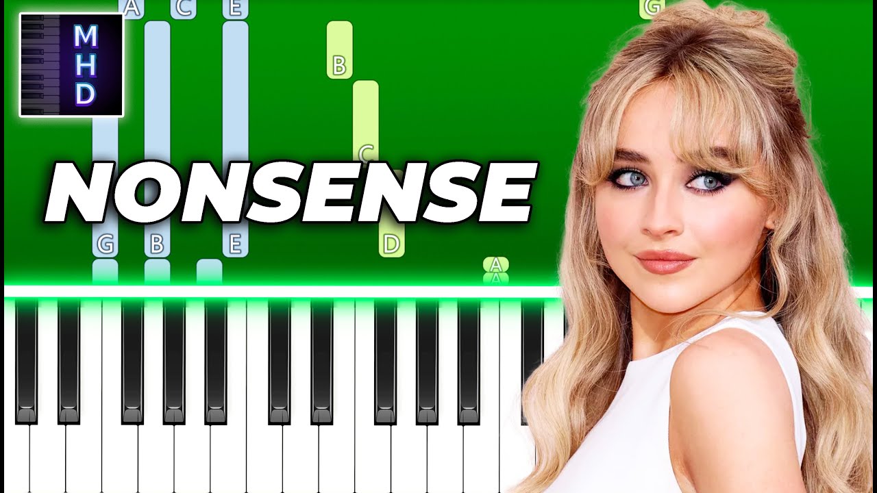 Sabrina Carpenter - Nonsense - Piano Tutorial