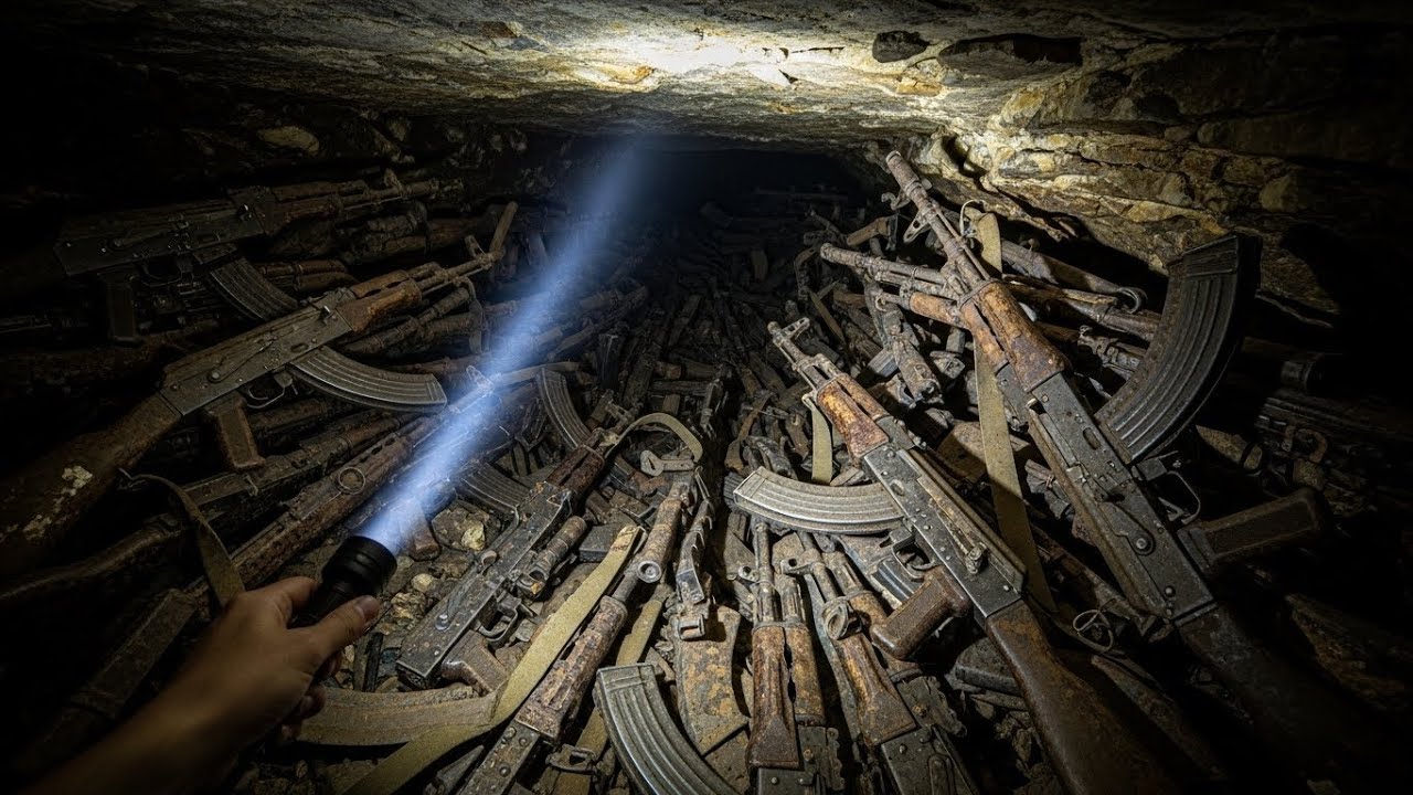 We Found WW2 Weapons Hidden Deep Inside a Cave — Untouched For 80 Years