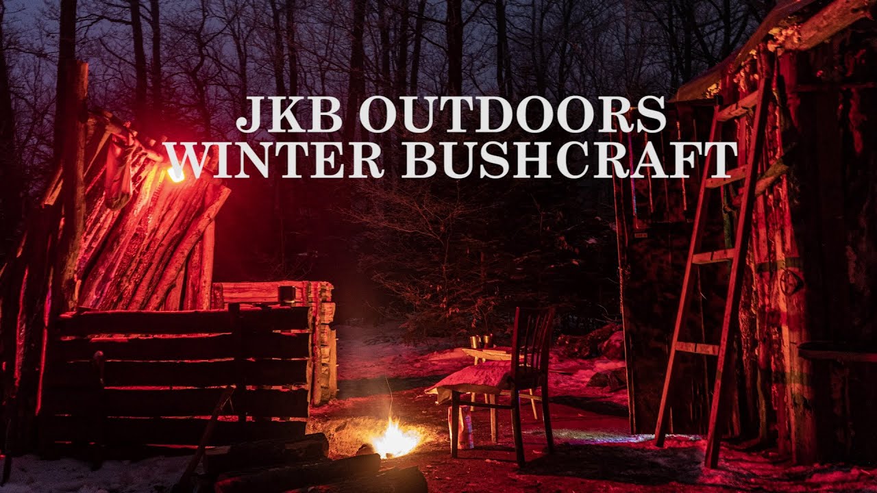 BUSHCRAFT WINTER OVERNIGHT AT PERMANENT SHELTER - 2 - (2020)