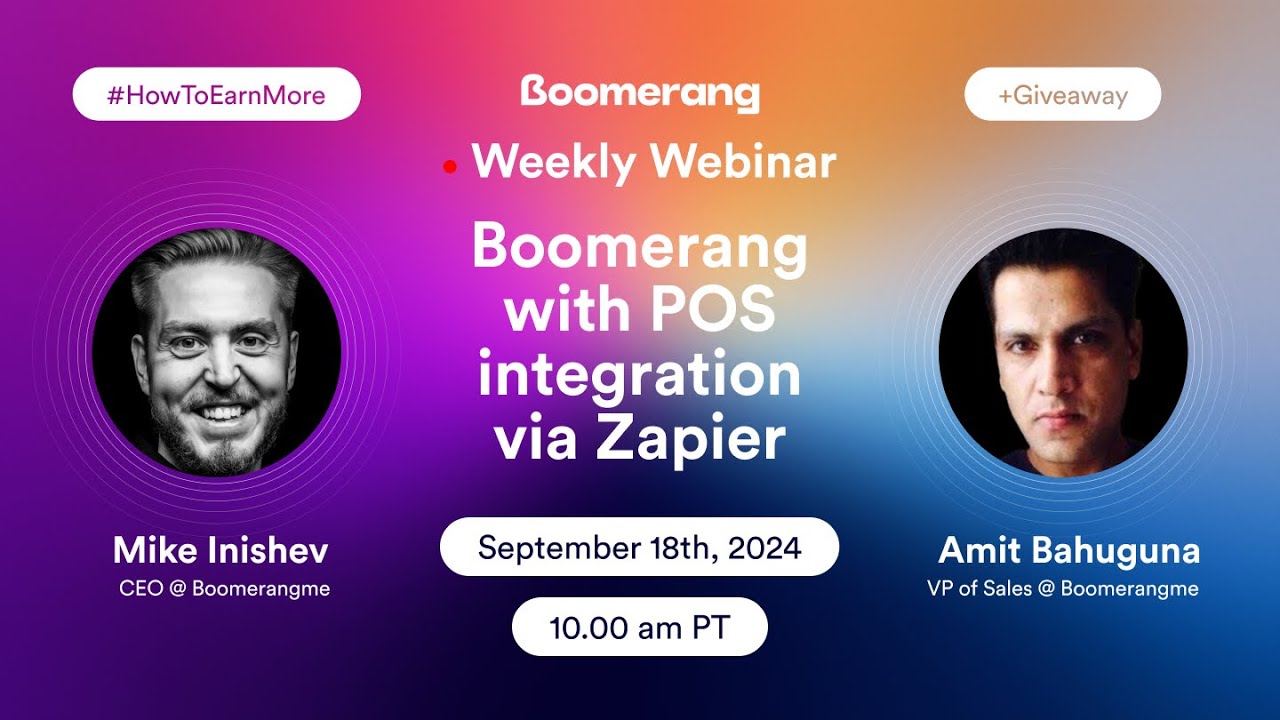 ⚡️ How to Integrate Boomerang with Any POS Using Zapier