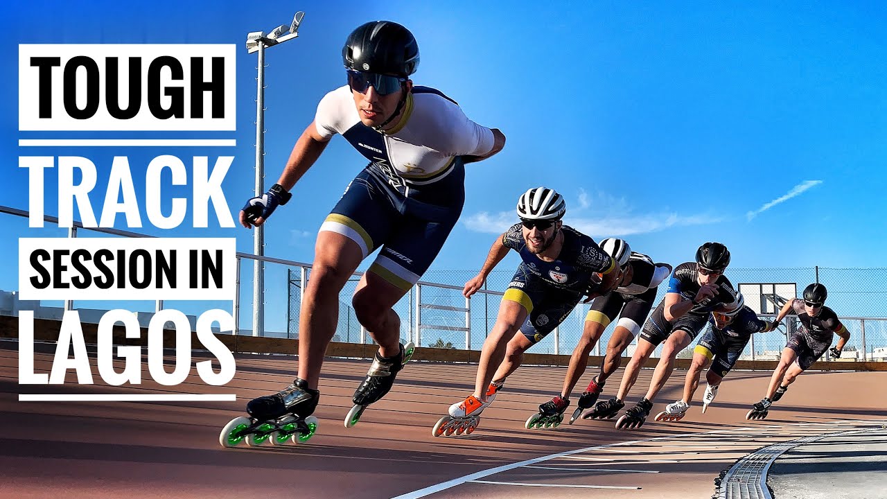 Tough session on the track with Aura Quintana and Patxi Peula in Lagos