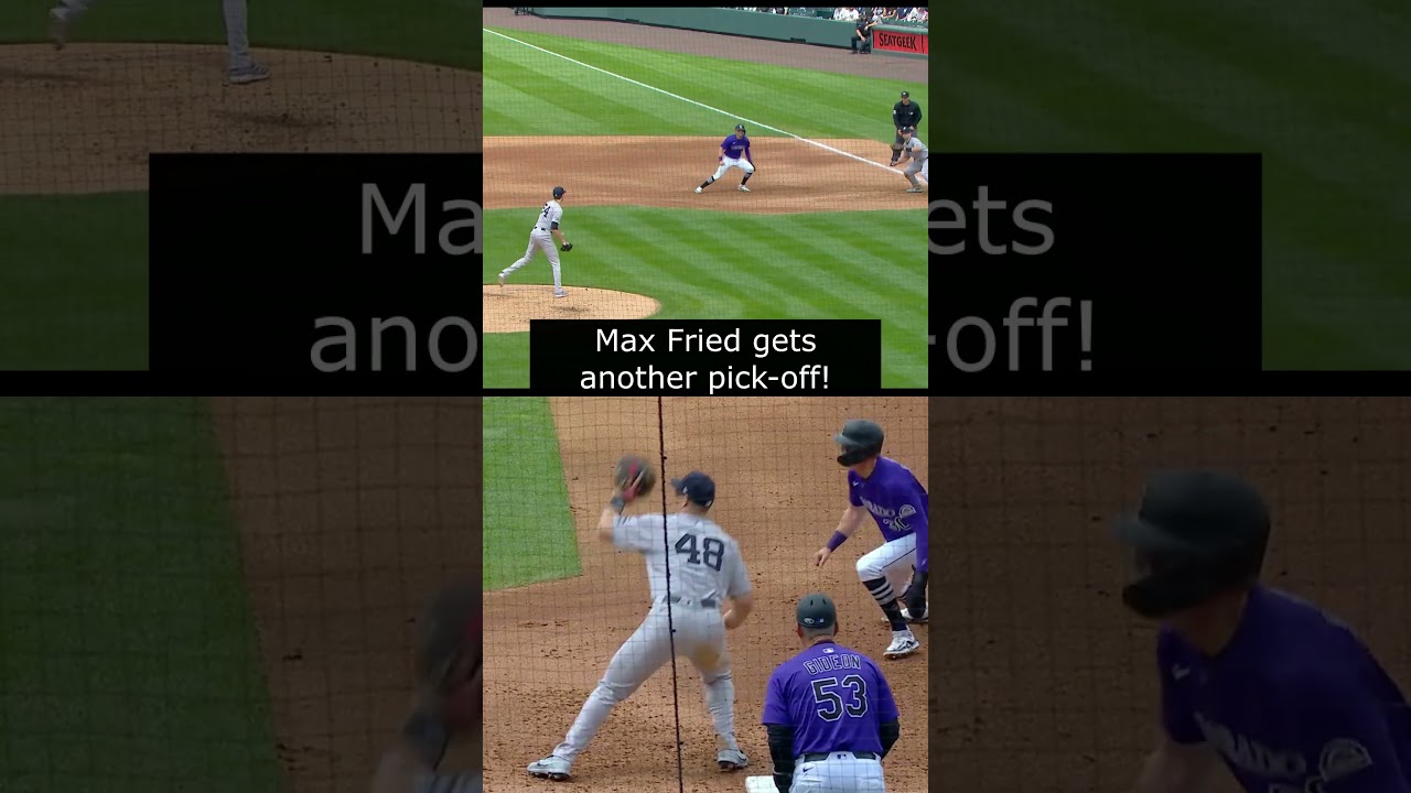 Max Fried: Best Pickoff Move in Baseball? #yankees #maxfried