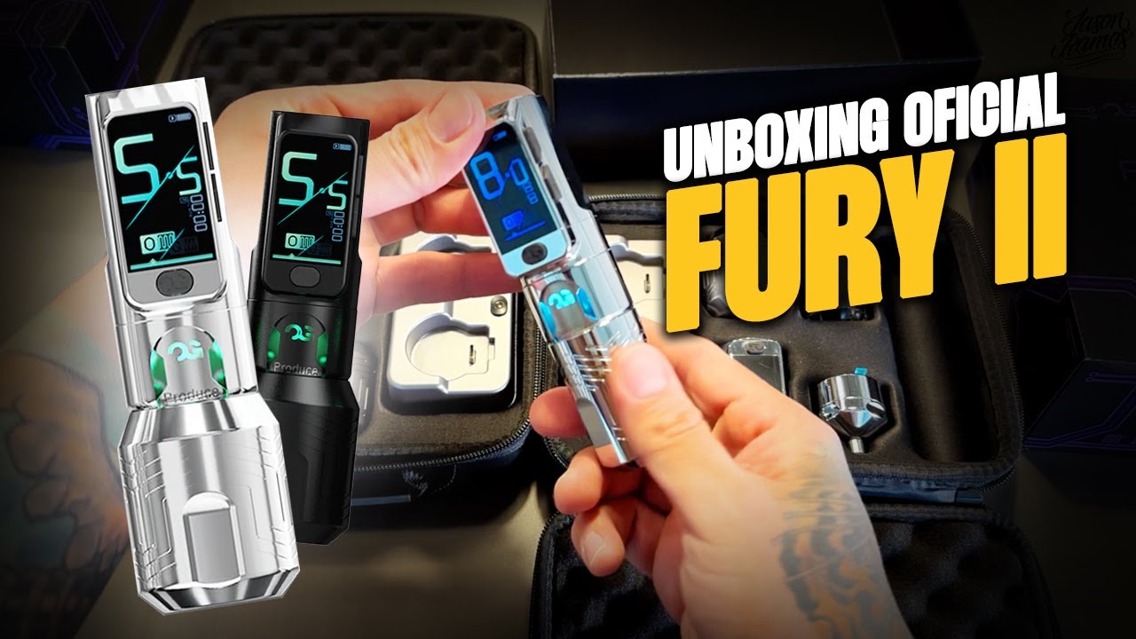 BEST PEN TATTOO  MACHINE - Unboxing Maquina de Tatuar FURY 2  Artist Beginners / Professionals 2025