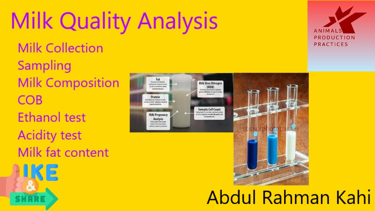 Milk Analysis , Milk Quality Test
