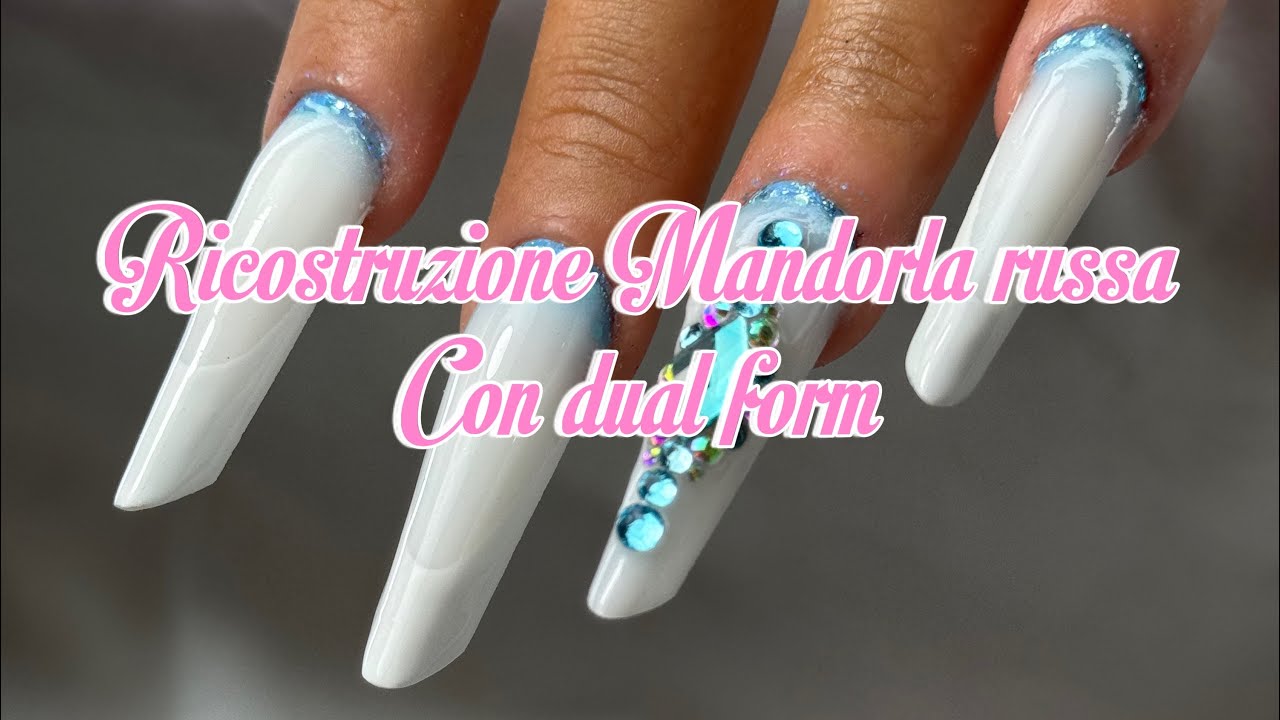 RICOSTRUZIONE DUAL FORM MANDORLA RUSSA✨🎀💅🏻