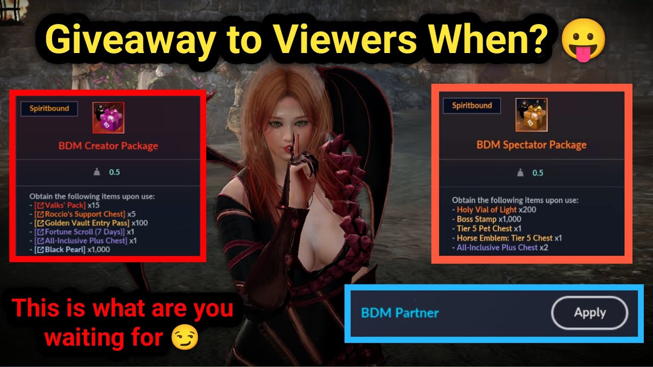 [Giveaway] Officially BDM Partner & May 2025 Giveaway | Black Desert Mobile