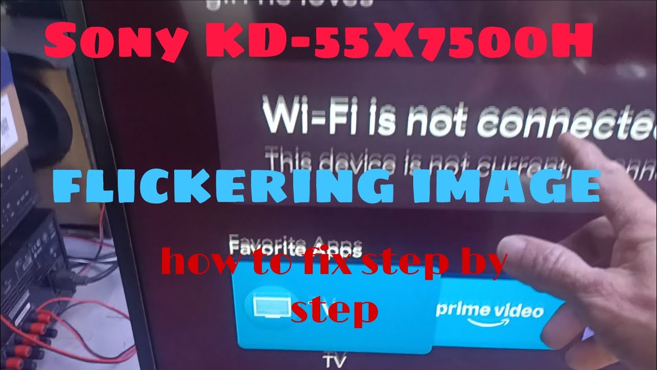 How to fix step by step for Sony KD-55x7500H flickering image. #gertechph 