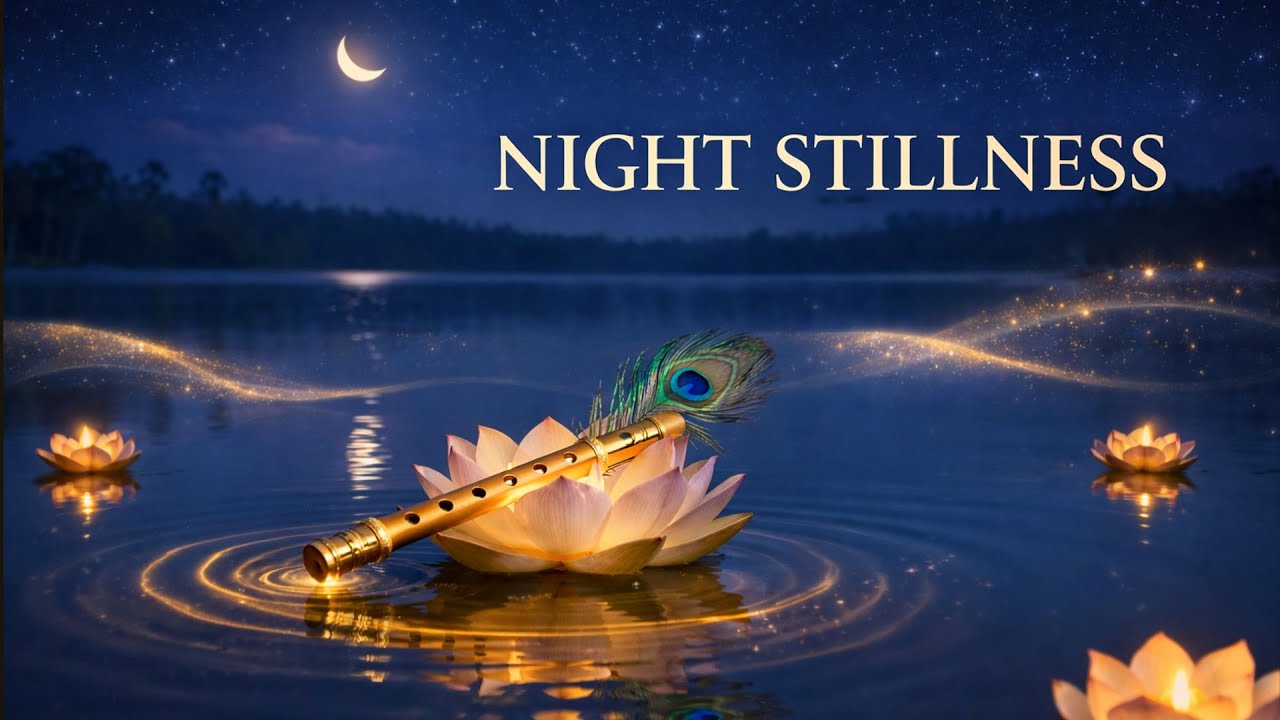 Krishna’s Bansuri at Night 🌙Deep Sleep & Gentle Healing