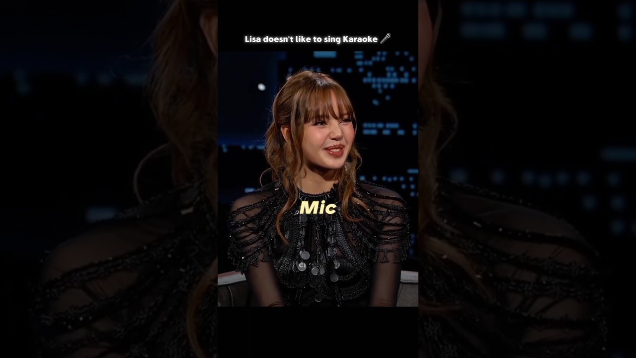 Лиза не любит петь караоке | Jimmy Kimmel Live #shorts #lisa #thewhitelotus #karaoke