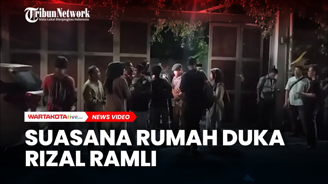 Suasana Rumah Duka Rizal Ramli di Kawasan Bangka, Jakarta Selatan