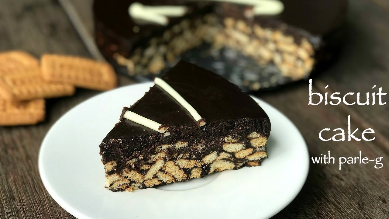biscuit cake recipe | no bake biscuit cake | chocolate biscuit cake with parle-g