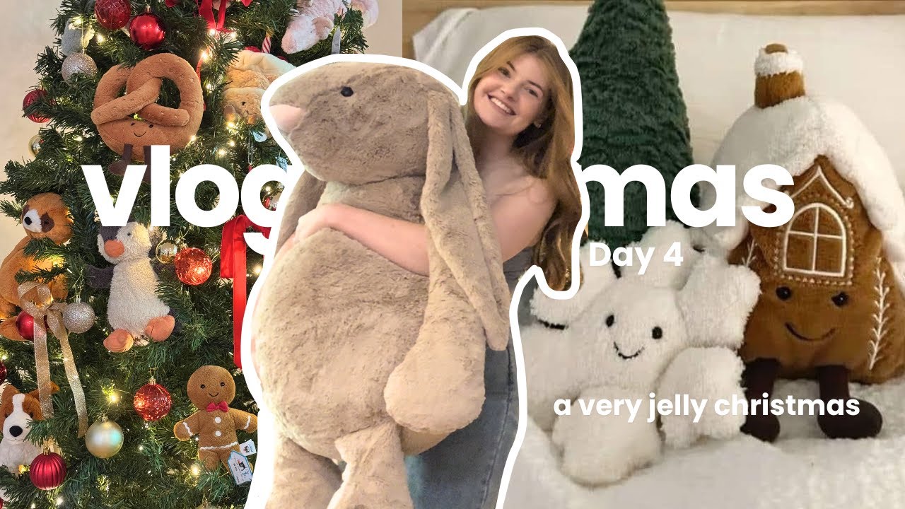 making a JELLYCAT CHRISTMAS TREE! | VLOGMAS Day 4 ⋆｡˚❆˚ ｡⋆