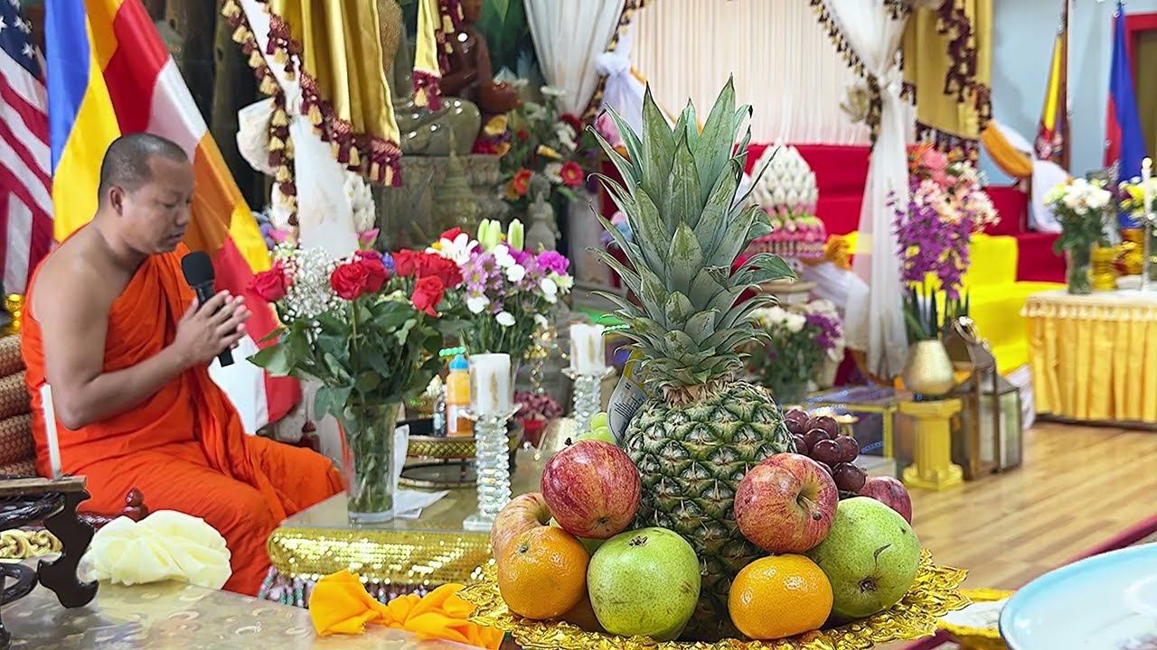 សម្តែងព្រះធម៌ដោយ​ ព្រះវិសុទ្ធានុញាណ​ បុណ្យទក្ខិណានុប្បទានខួប១០០ថ្ងៃ​  June 23, 2025