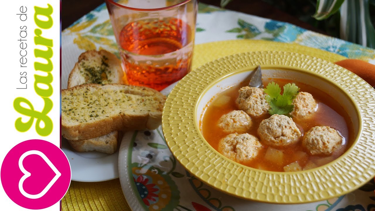 Albondigas de Pollo Las Recetas de Laura Recetas Light Chicken meat balls low fat
