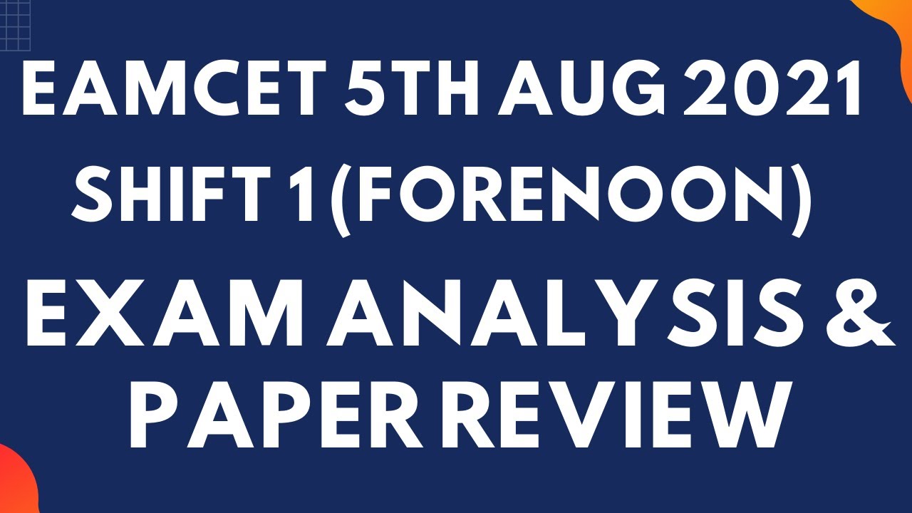 Eamcet 5th Aug 2021 Shift 1 exam analysis and paper review | Students Reaction on Eamcet exam | BWTS