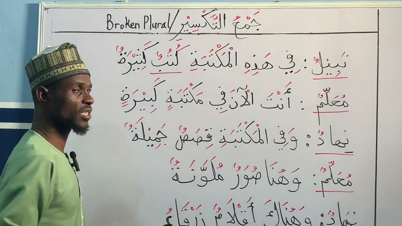 LESSON 16 - EXAMPLES OF BROKEN PLURALS