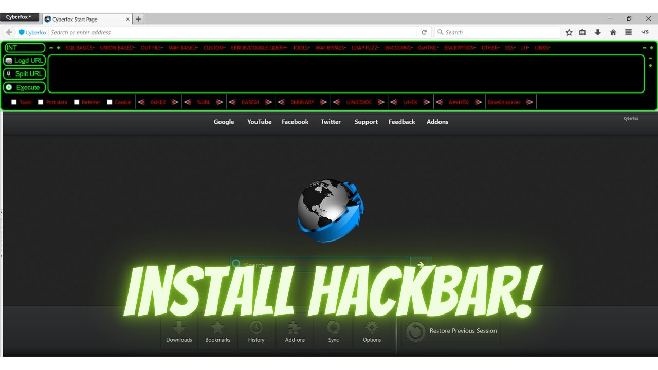 How to install hackbar in cyberfox | cara install hackbar di cyberfox