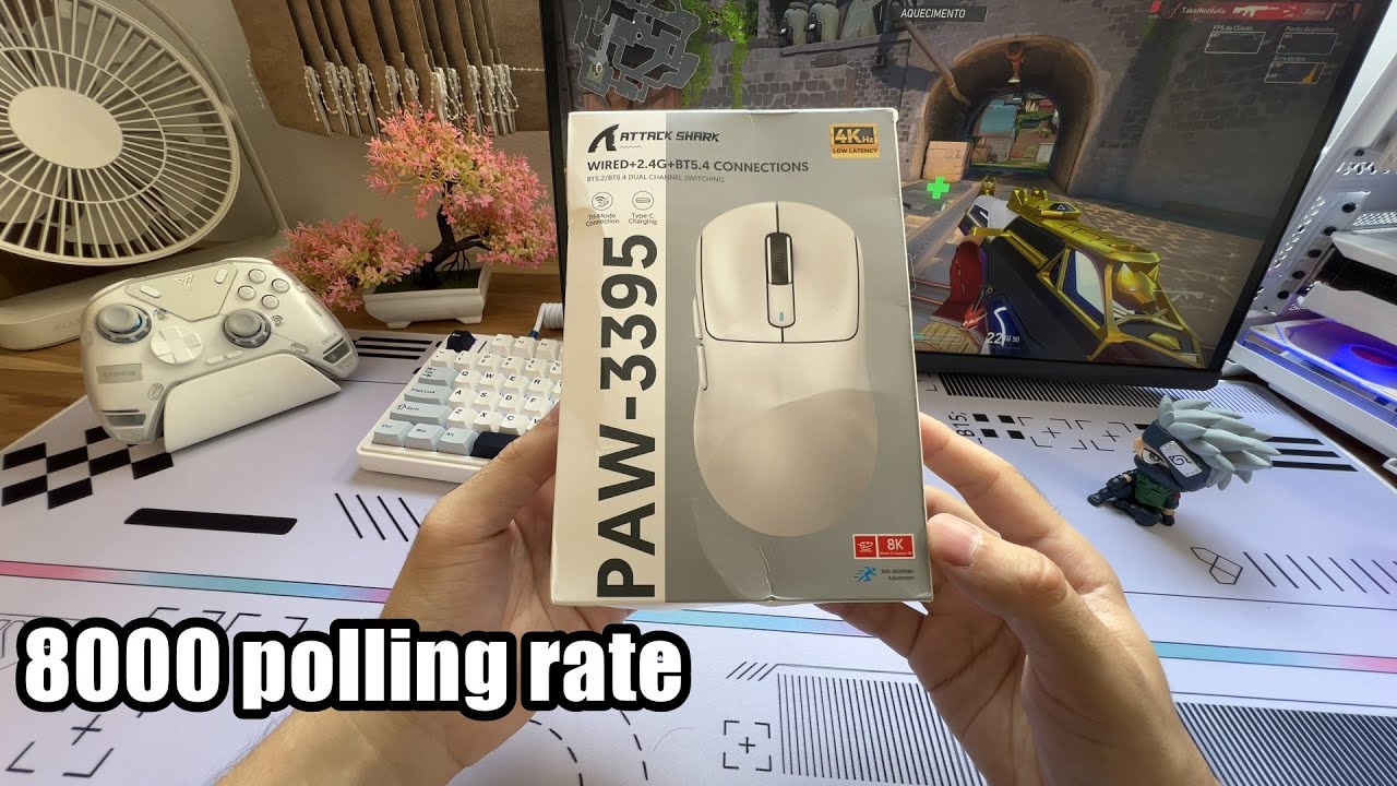Mouse Barato Attack Shark x3 PRO com 8000hz - Versão Tunada