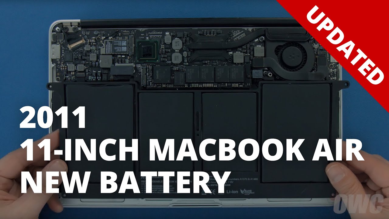 Как заменить аккумулятор в 11-дюймовом MacBook Air (2011) MacBookAir4,1