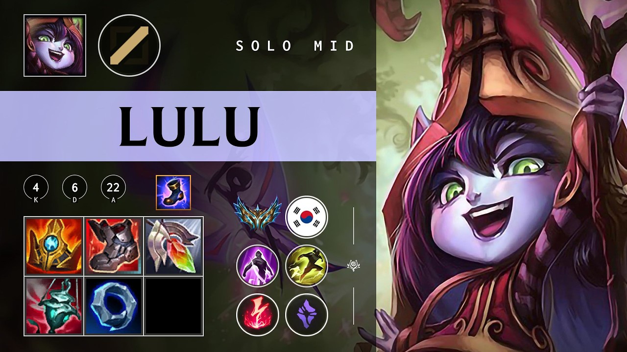Lulu Mid vs Pantheon - KR Challenger Patch 26.04