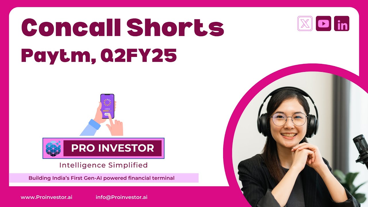 Paytm Q2FY25 #Concallshorts #paytm #concall
