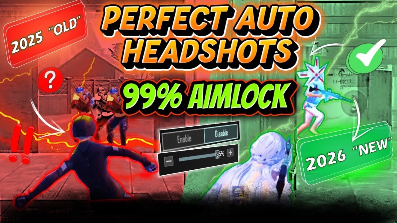 Auto Headshot Settings in PUBG Mobile and BGMI | Unique Aim Practice Guide