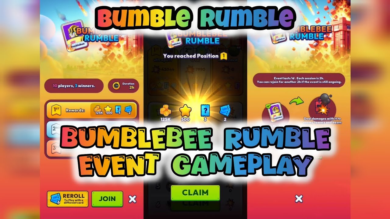RUMBLE EVENT gameplay with BUMBLEBEE | Mob Control