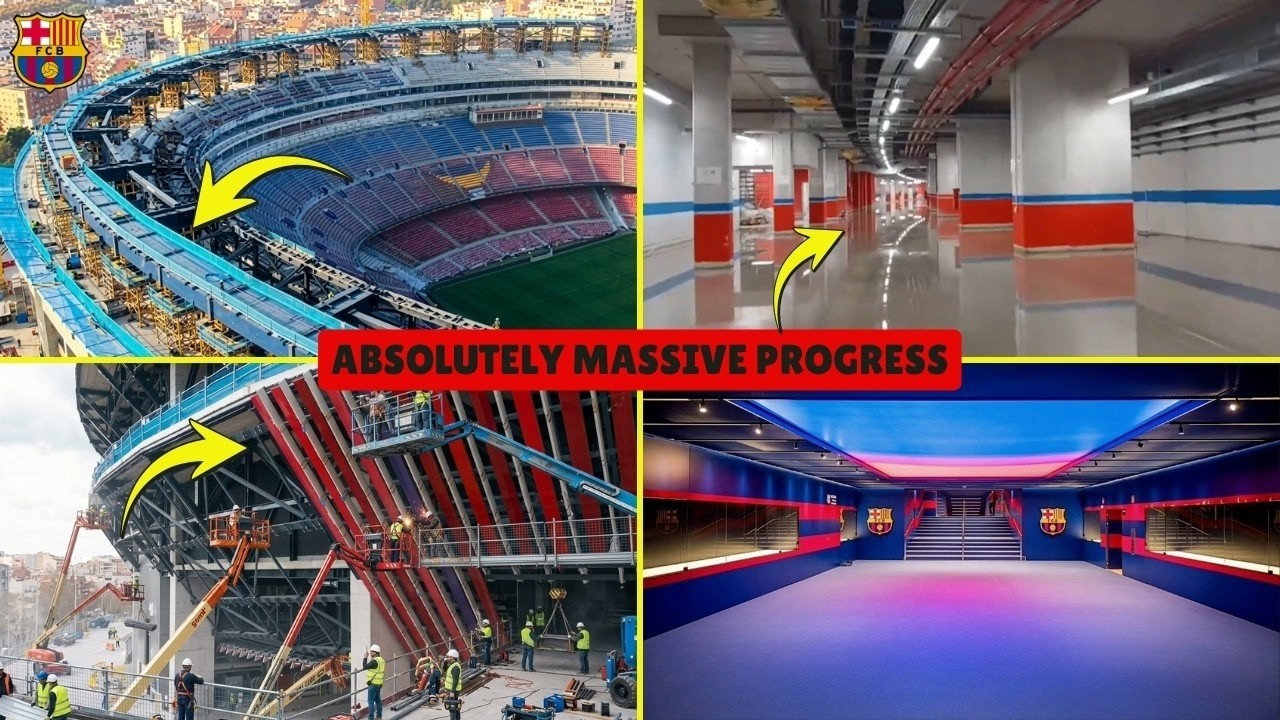🚨 Camp Nou's Biggest Milestone Yet! Massive Compression Ring Installed & Stadium Transformed!