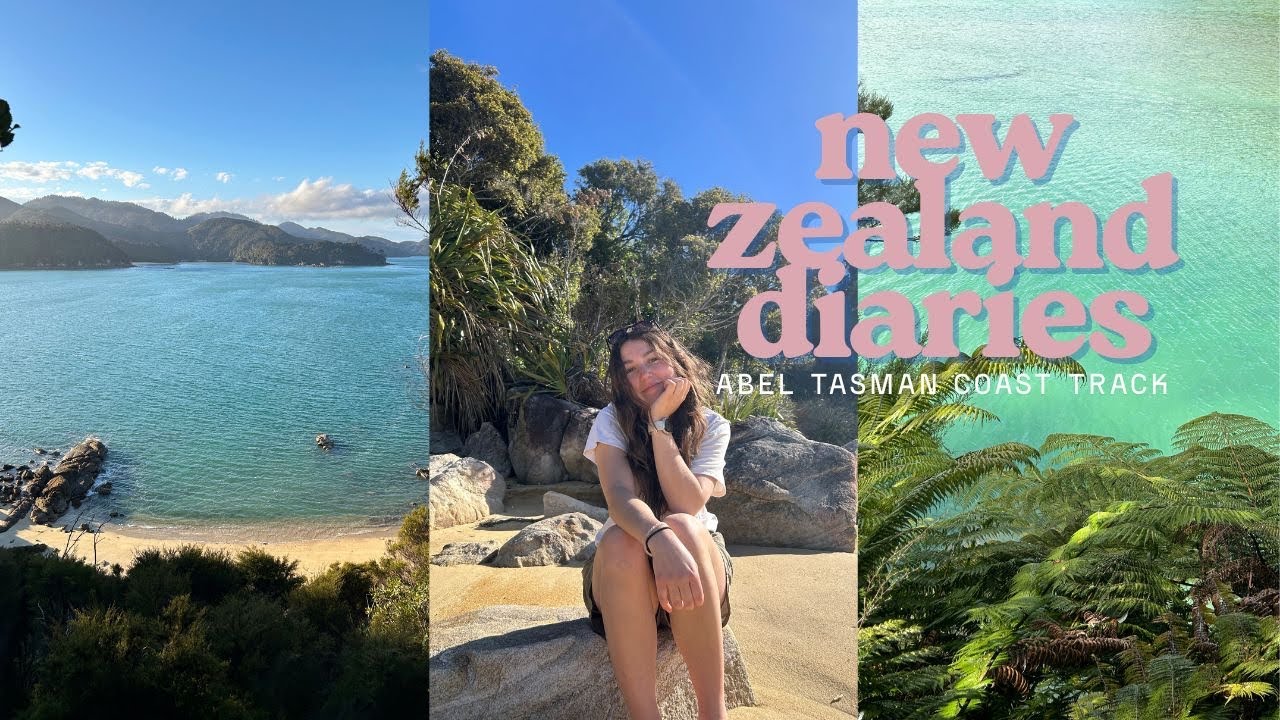 hiking and camping on the coast of new zealand🌿 abel tasman coastal track