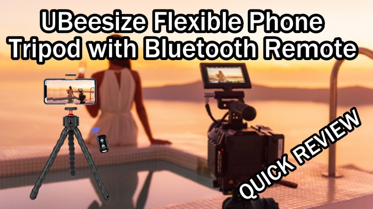 UBeesize Flexible Phone And Gopro Tripod TBC001 with Bluetooth Remote and Cold Shoe Quick Review