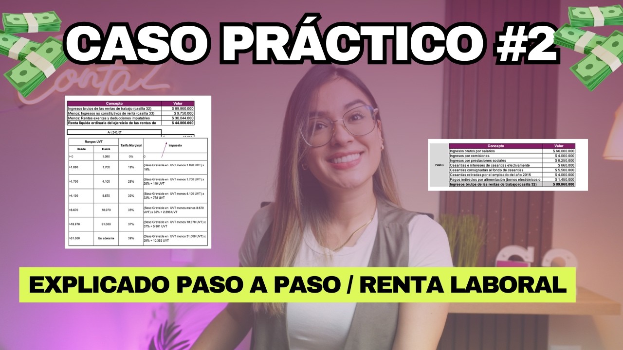 🧮 Así se hace una declaración de renta (explicado con un caso real 2025)