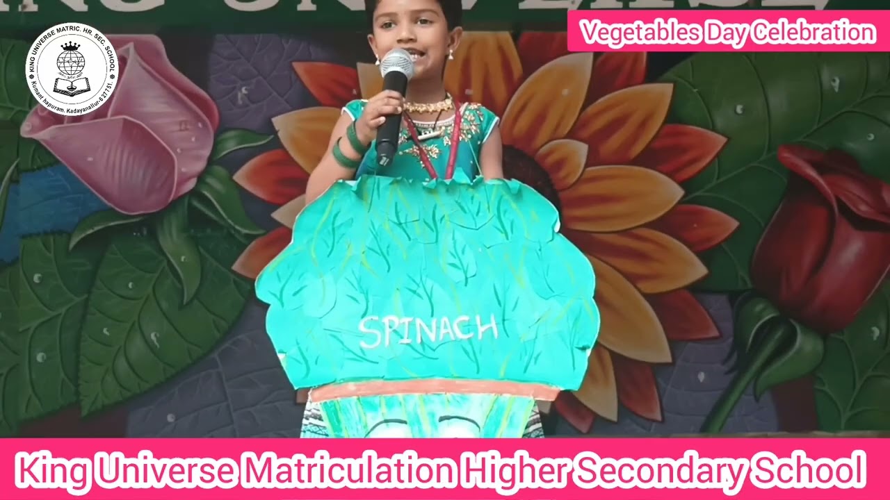 Vegetables Day Celebration | King Universe Matriculation Higher Secondary School | Kadayanallur