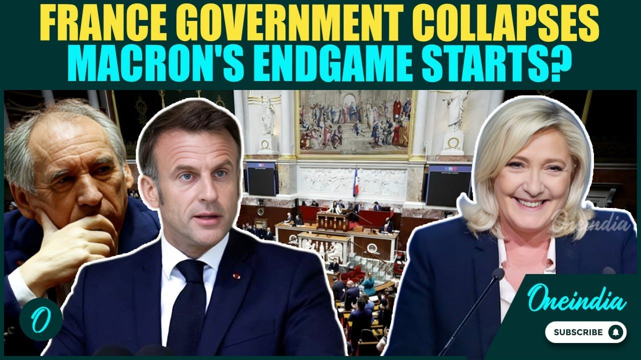 France In Crisis: Government COLLAPSES After No-Confidence Vote | 364 MPs Topple Macron&rsquo;s Govt