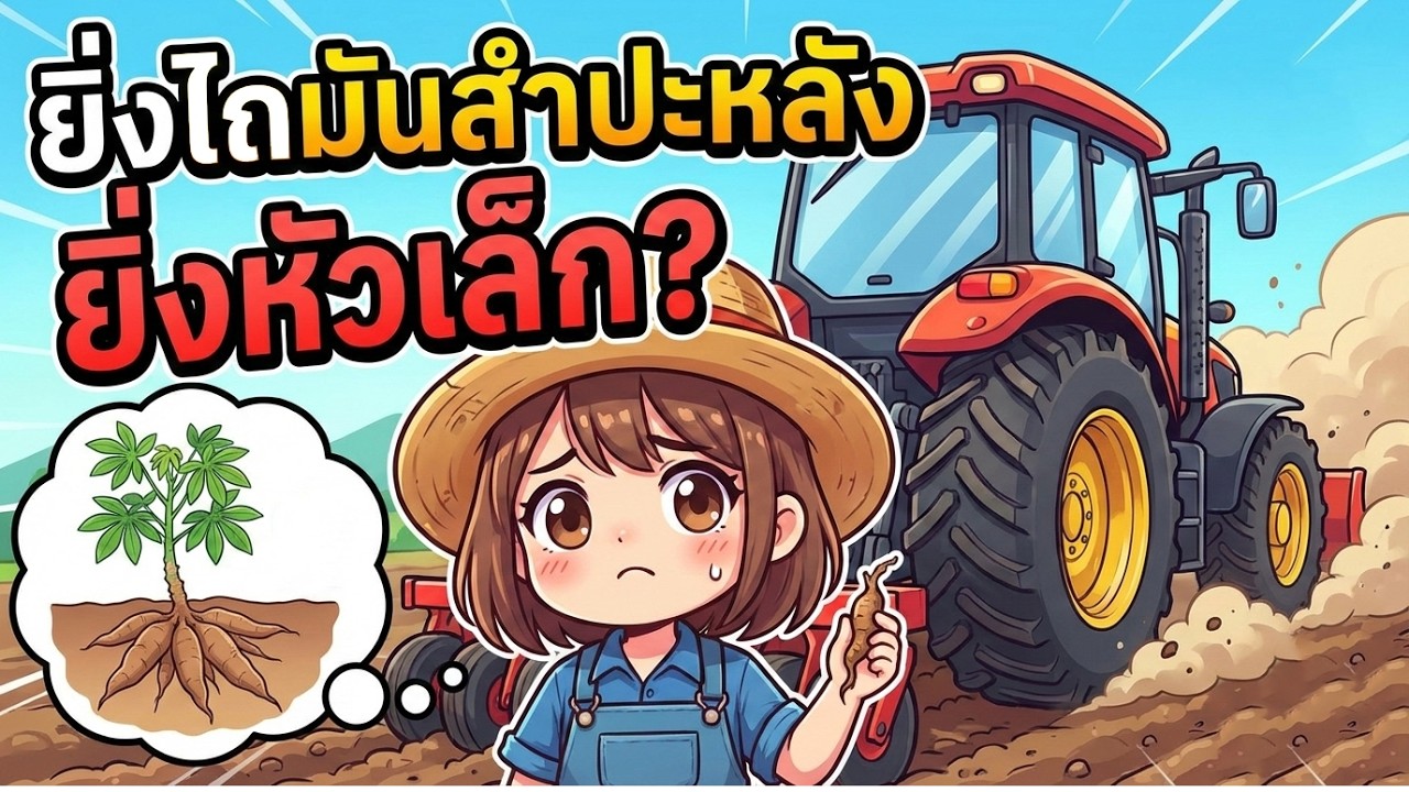 ความลับใต้ดินที่ทำให้มันสำปะหลังหัวเล็ก (ชั้นดินดาน)