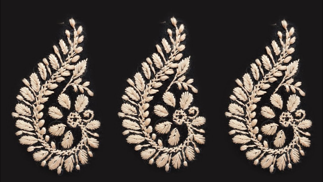 Chikankari embroidery tutorial for beginners, Lucknowi Chikan,  chana patti & phanda  stitch