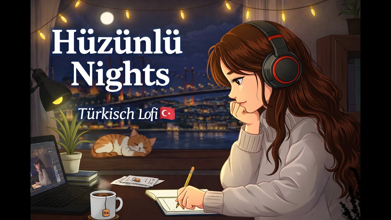 Hüzünlü Geçeler Istanbul 🌧️ | Rainy Night  & Lonely Nights to Study 🇹🇷