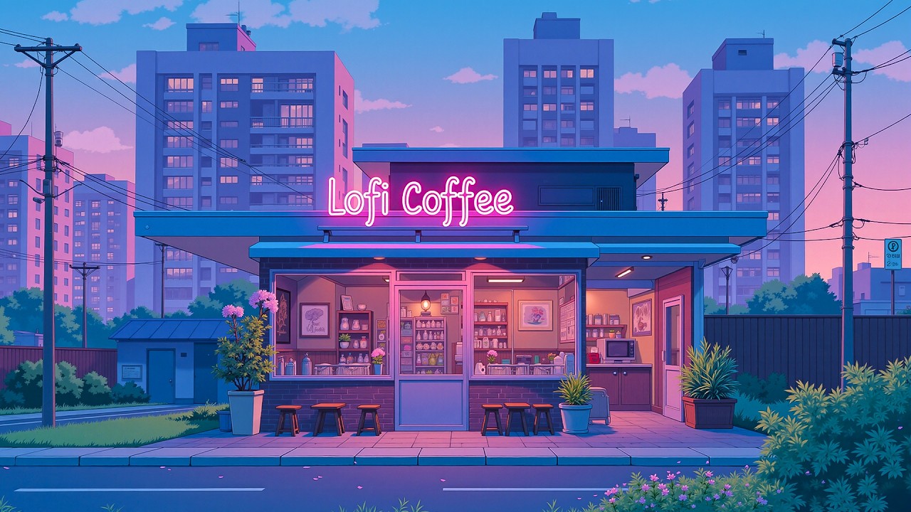 Calm Coffee Lofi ☕ Relaxing Coffee Shop Beats for Focus & Study 🌸 Lofi HipHop ~ Chill Study Music.