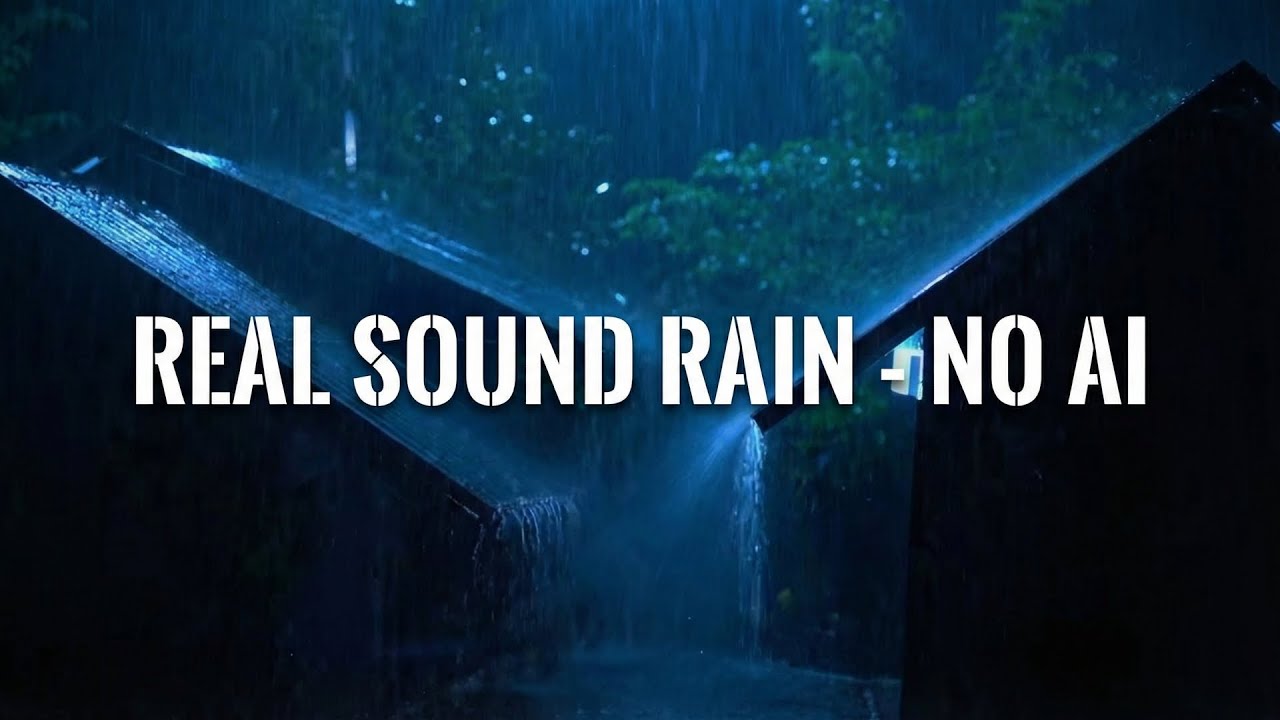 Very Heavy Rain, Sleep Fast & Stop Insomnia - Powerful Rain 24/7 Thunder Live