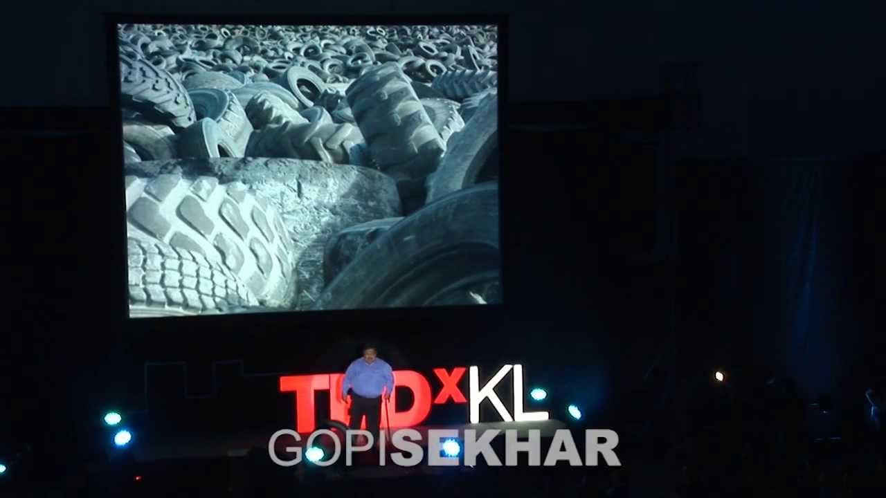 Sustainable rubber recycling, a global story | Gopi Sekhar | TEDxKL