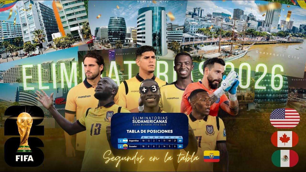 GOLES EN ELIMINATORIAS 2026 DE ECUADOR ⚽🇪🇨 | 2DO MEJOR CLASIFICADO 🏆