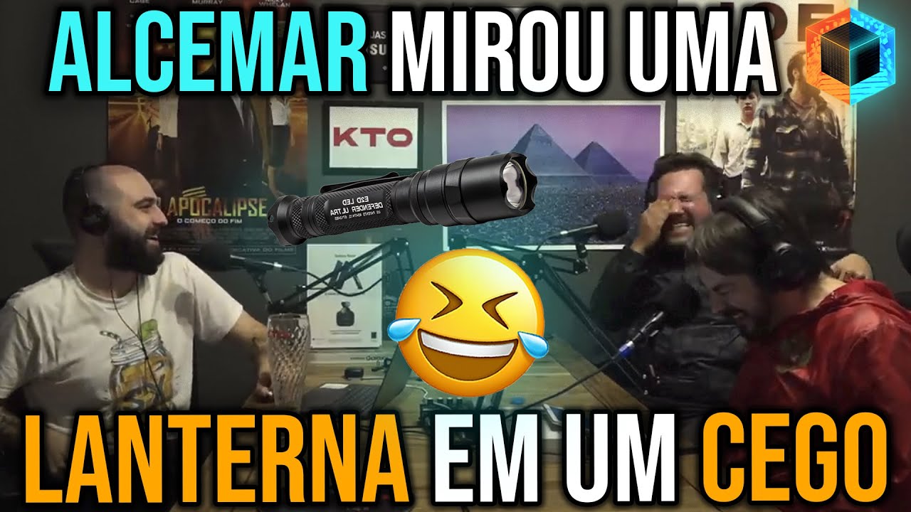 Alcemar mirou uma lanterna em um cego 😂 Cortes do Caixa Preta